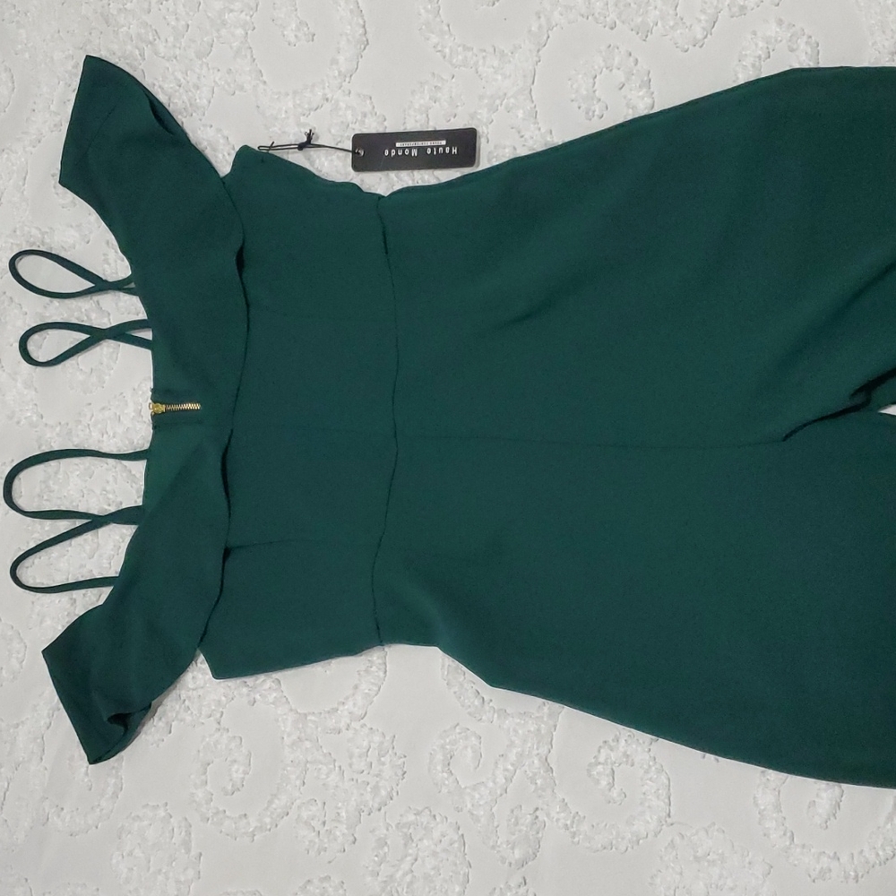 Womens green jumpsuit size large
